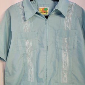 Guayabera By Haband Shirt for Men Size M Cuban